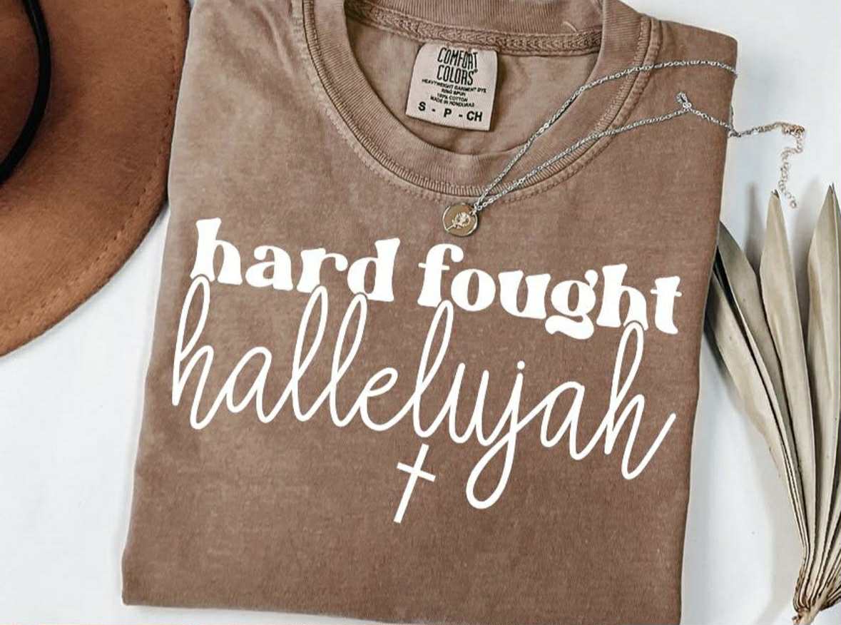 Hard Fought Hallelujah cross
