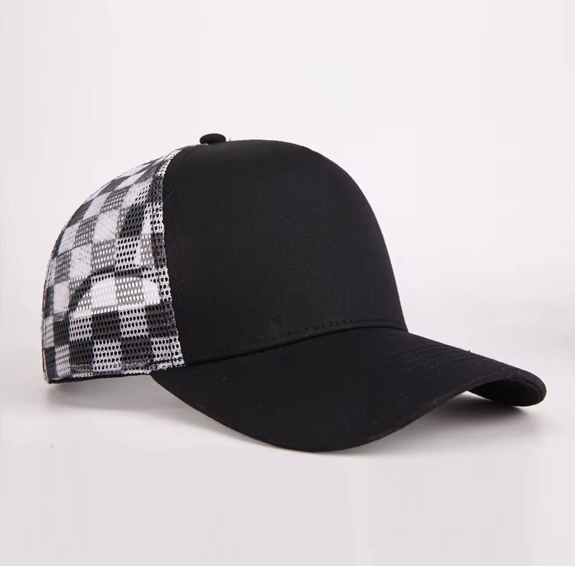 Black front checkered back