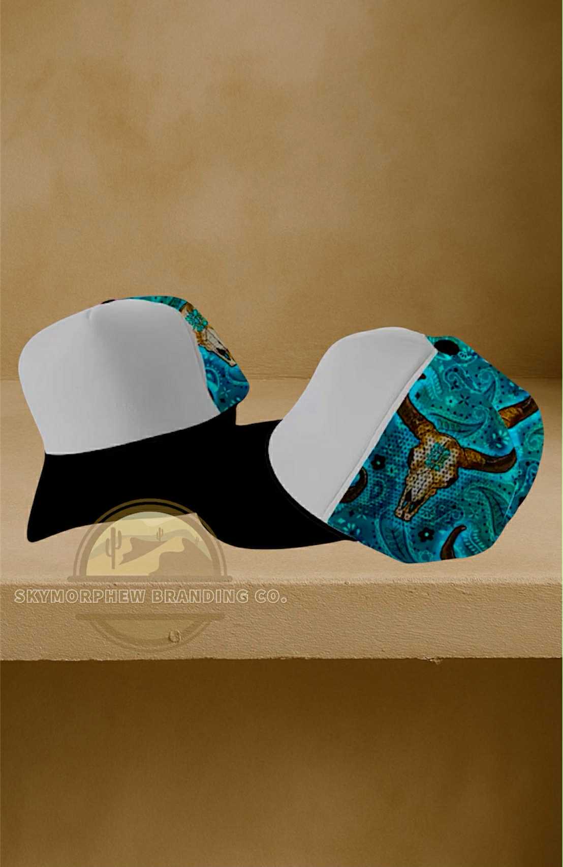 Turquoise Steer Tucker Hat
