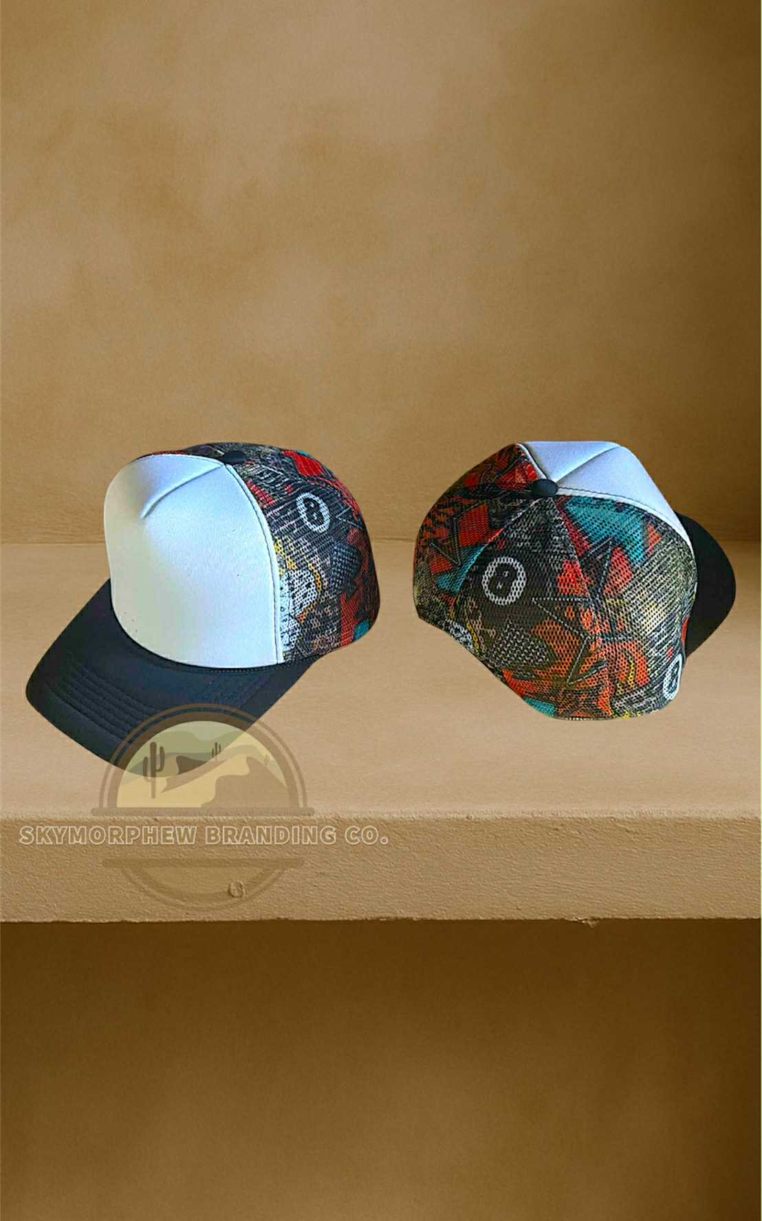 Red 8 Ball Trucker Hat