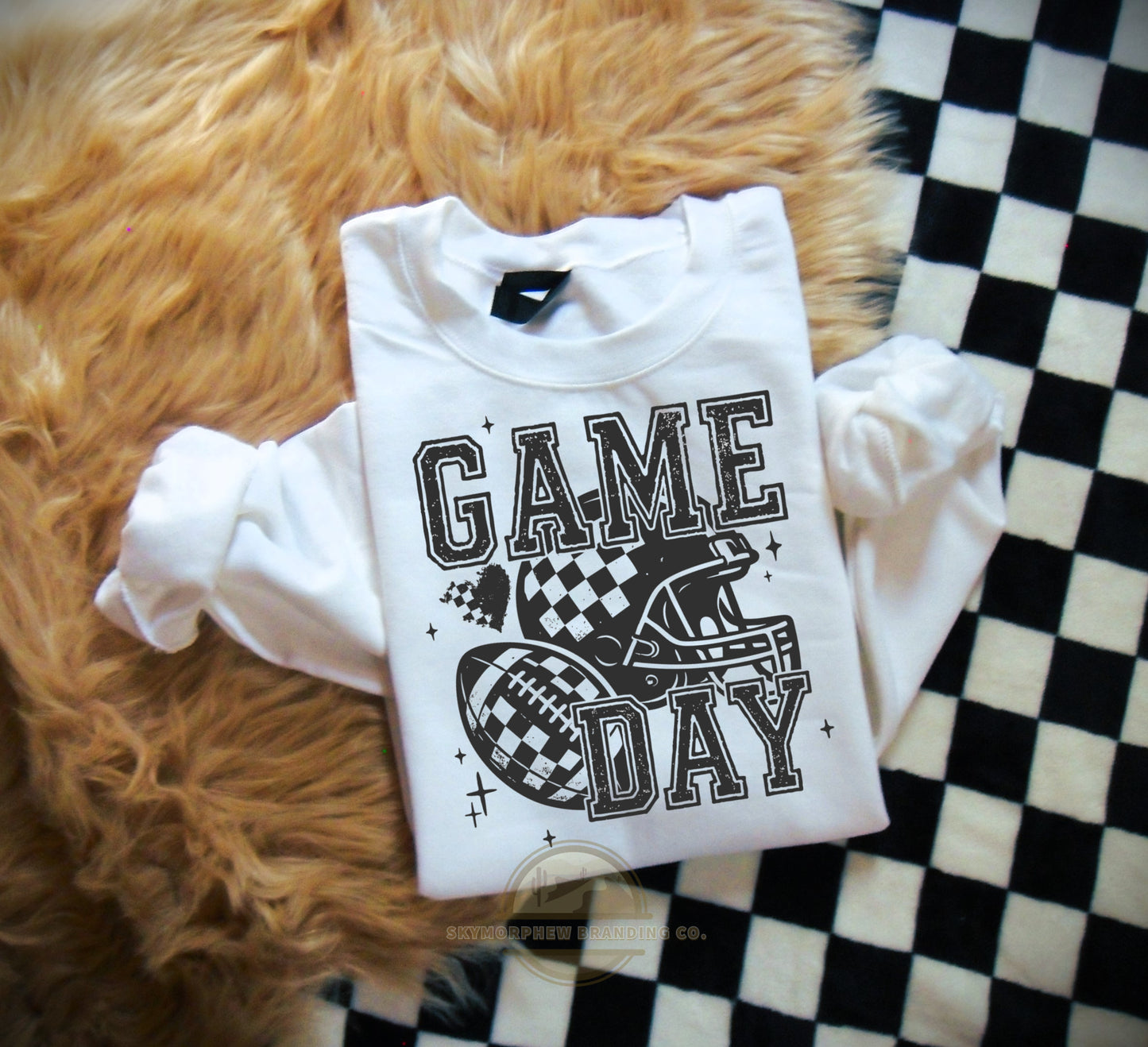 Black Glitter Game Day