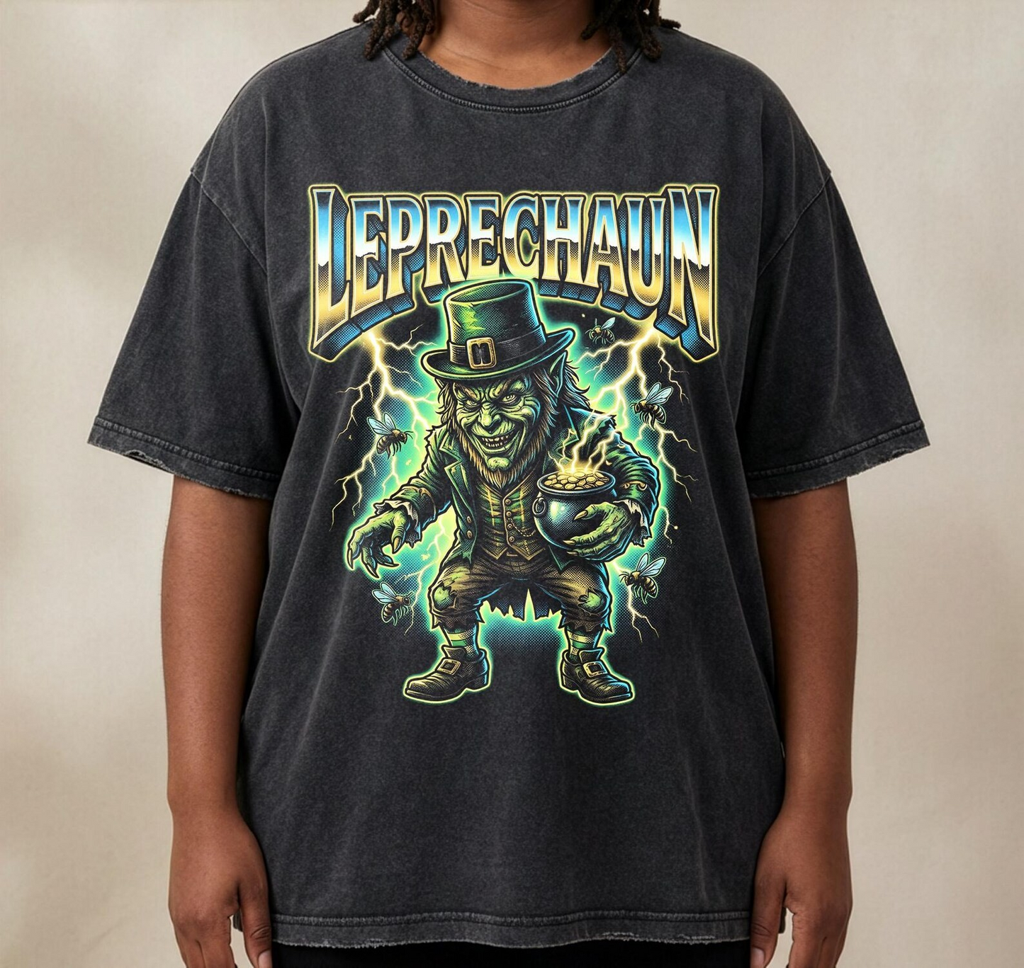90s Halftones Leprechaun