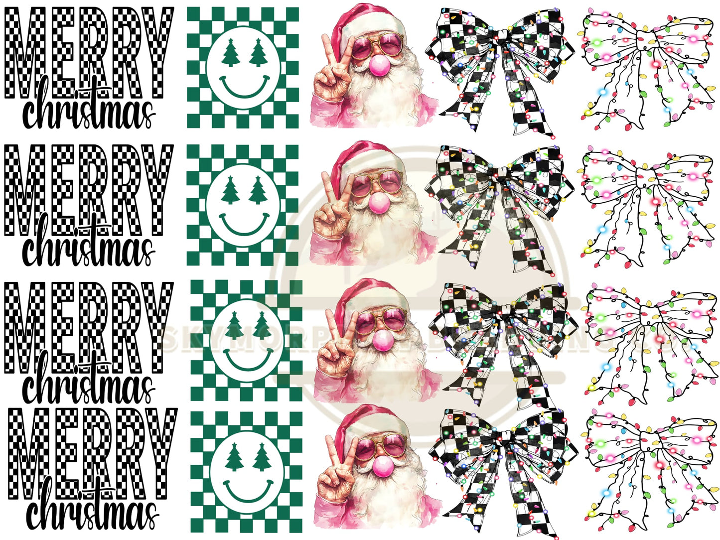 Edgy Christmas Premade Gang sheet