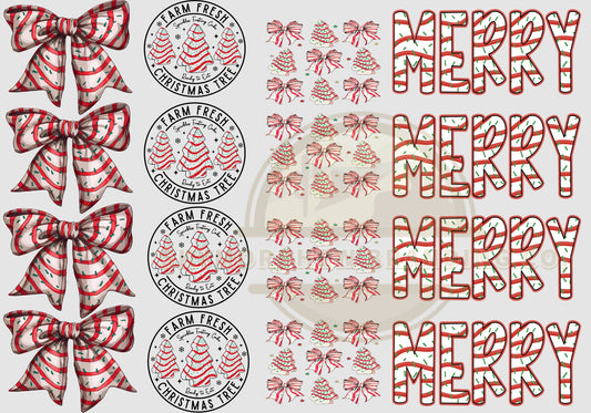Christmas Cake Premade Gang Sheet