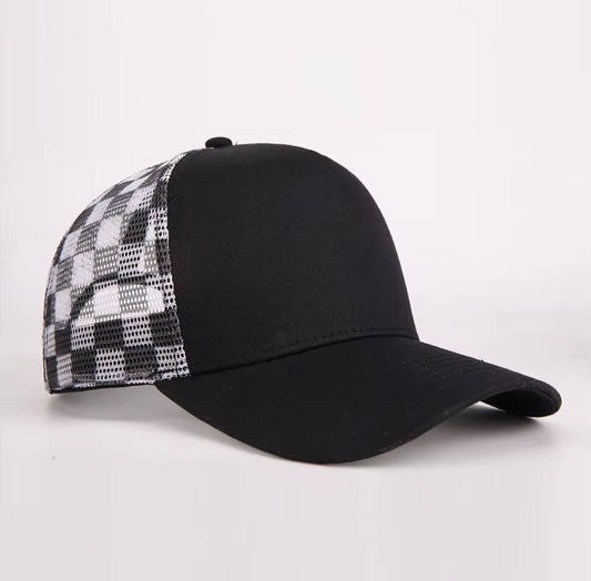 Black front checkered back