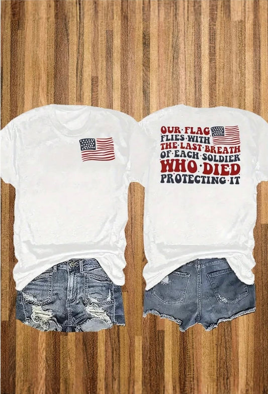 Our Flag back & pocket