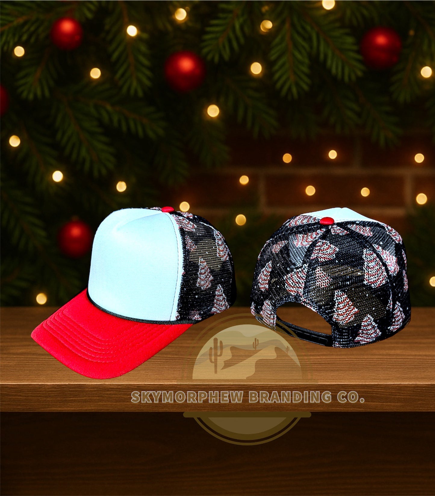 Christmas Cake Trucker Hat