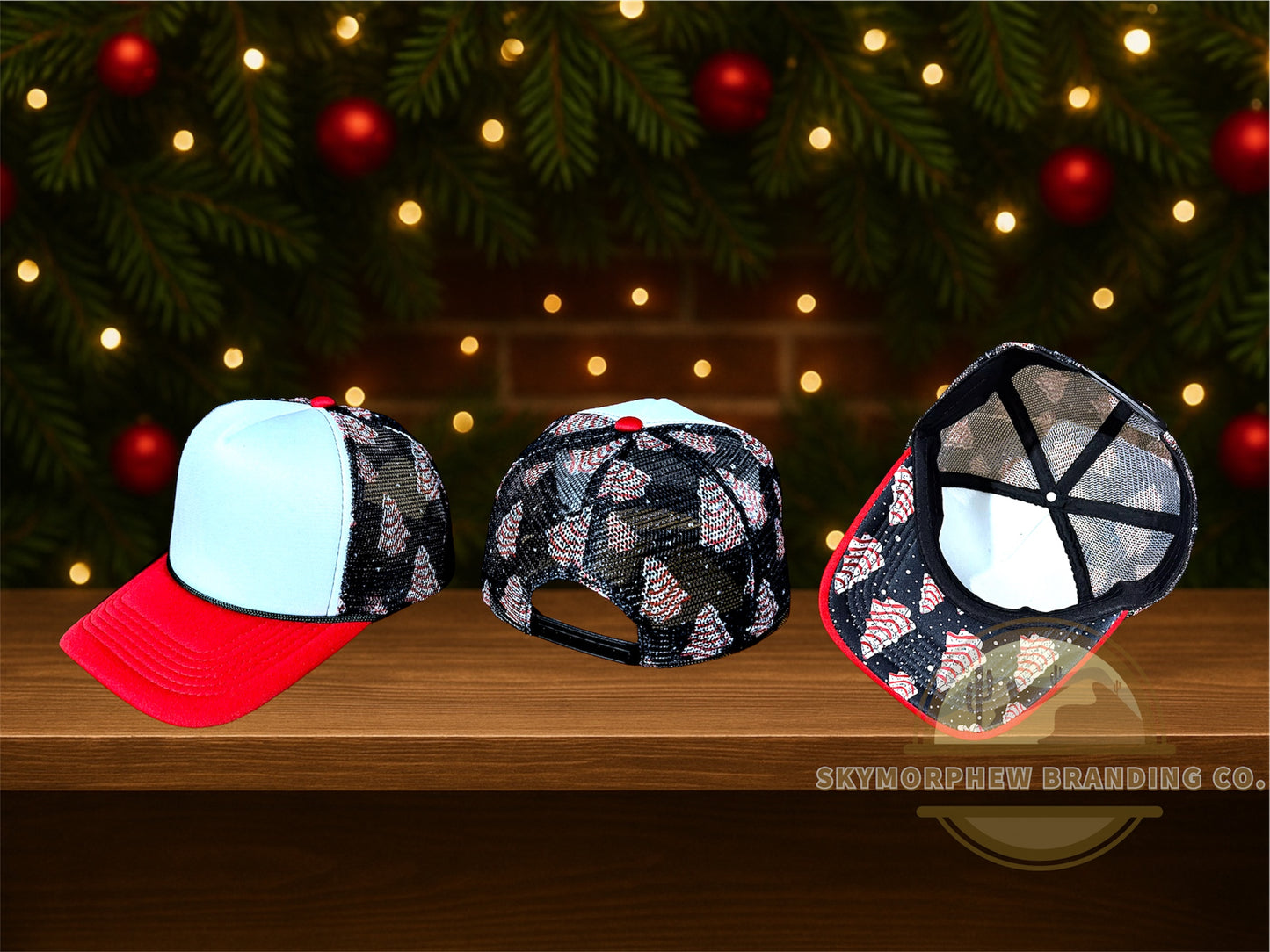 Christmas Cake Trucker Hat