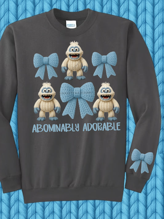 Faux Yarn Abominable Snowman Coquette