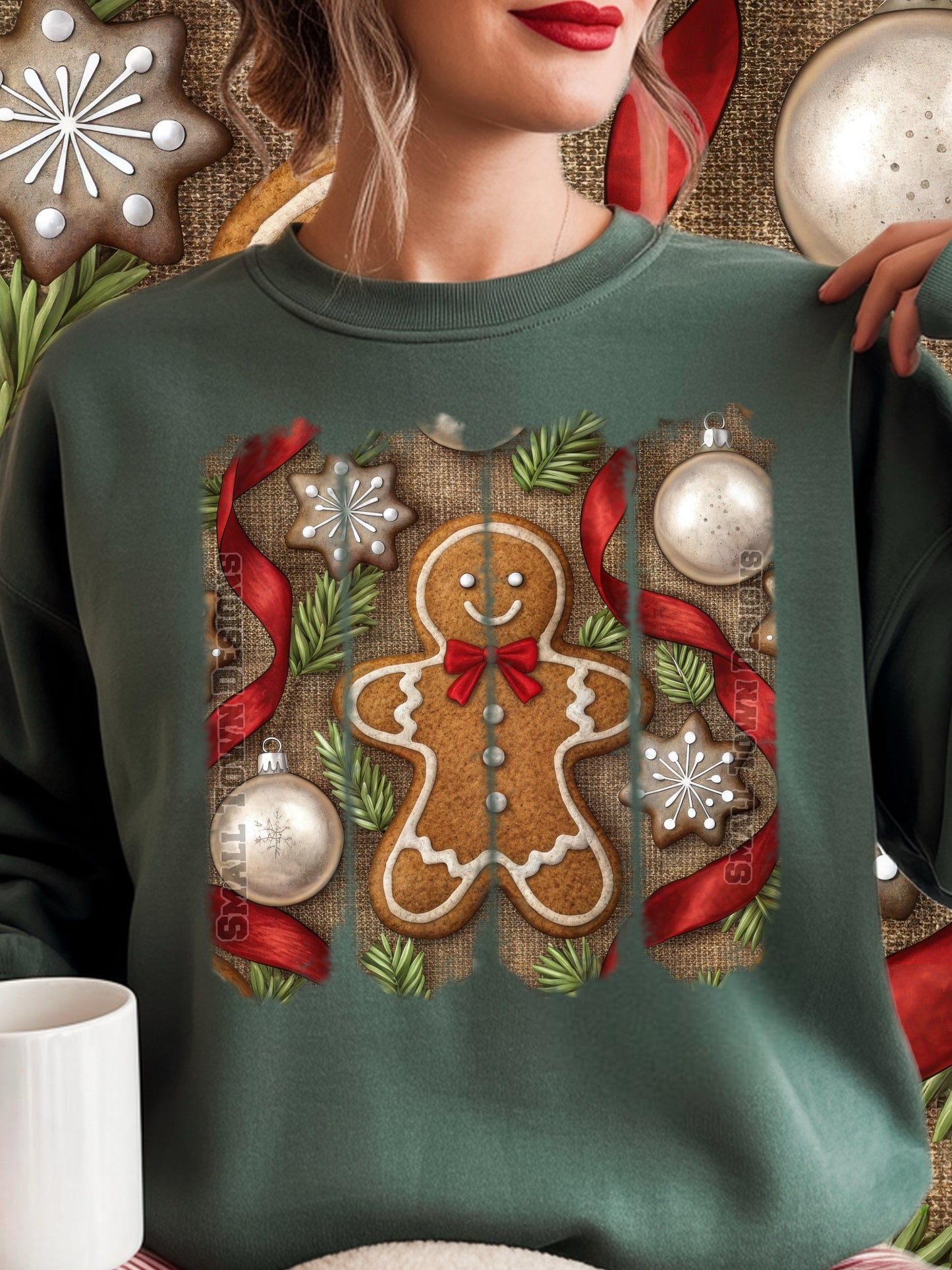 Faux Yarn Gingerbread Man