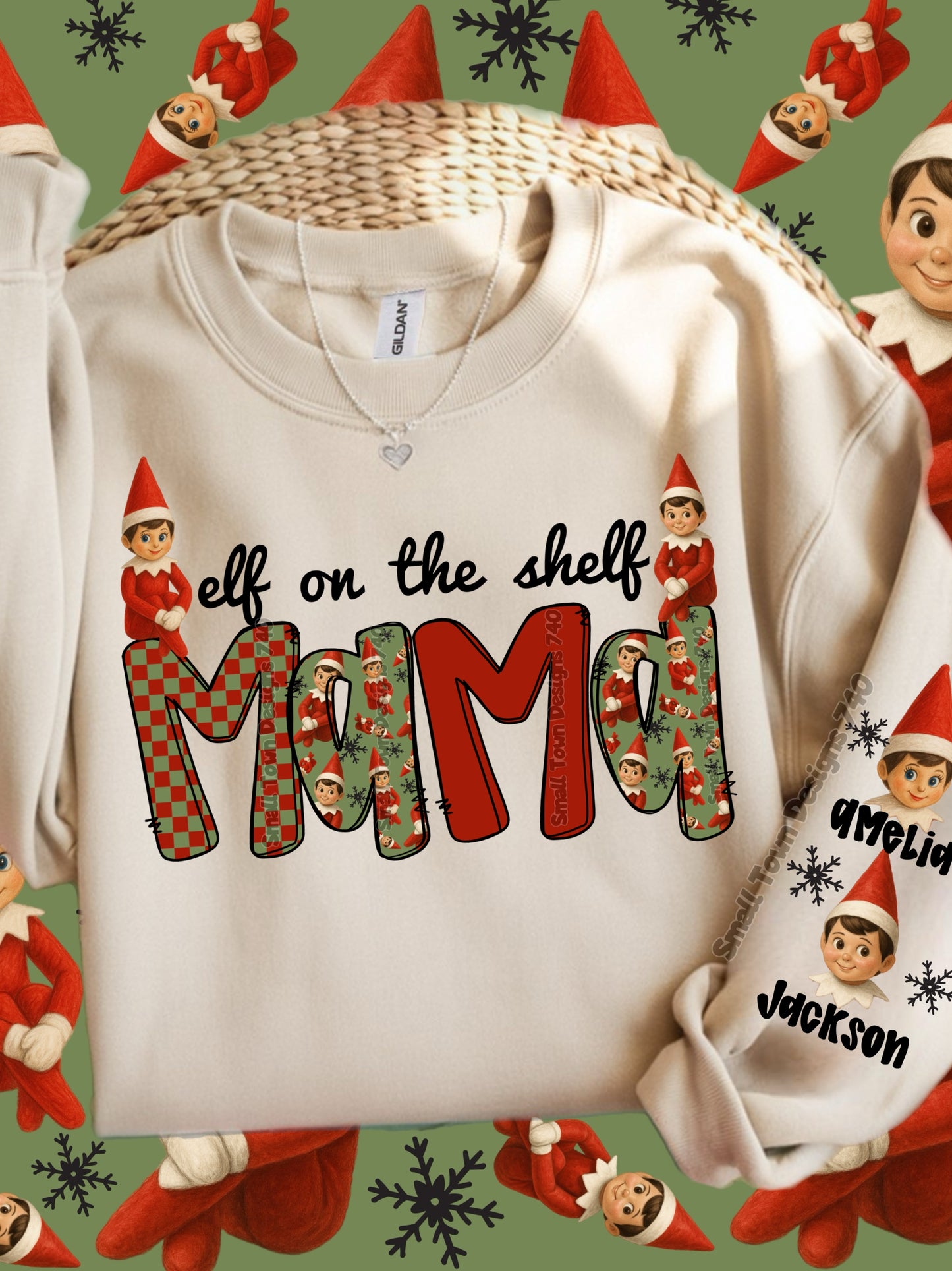Elf on a Shelf Mama w elf kids