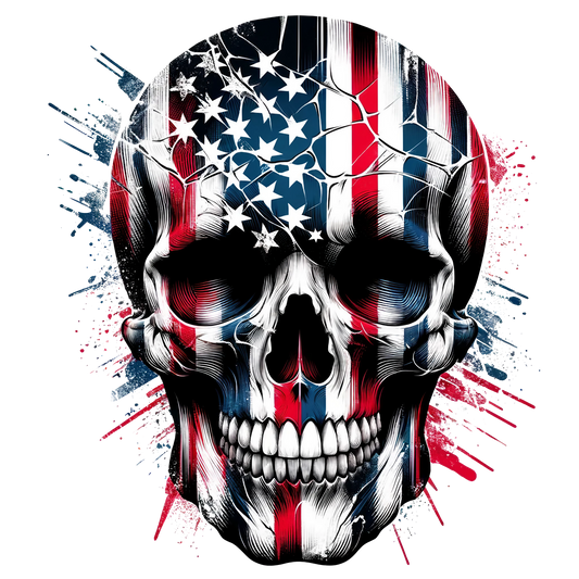 American Flag Skull