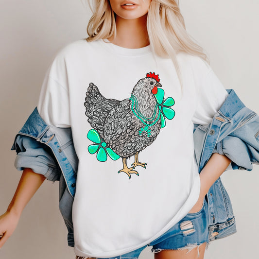 Western Chicken w Turquoise