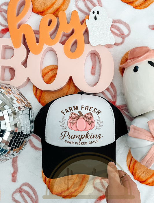 Farm Fresh Pumpkins- Pink