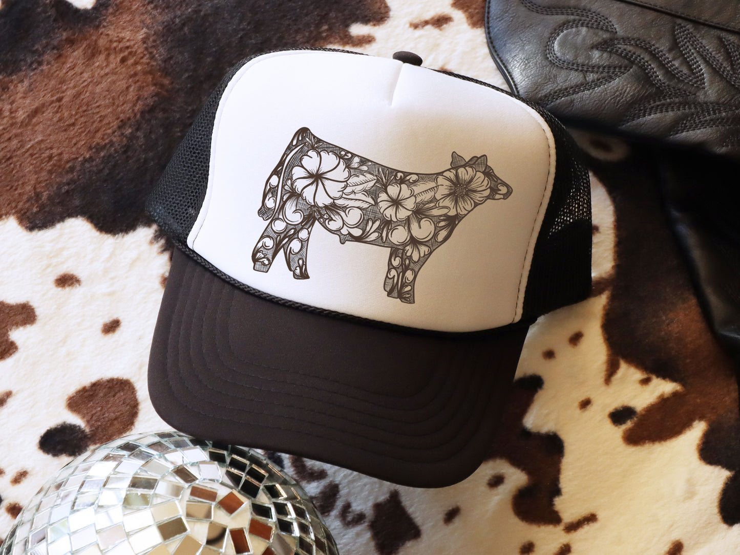 Tooled Leather Show Steer