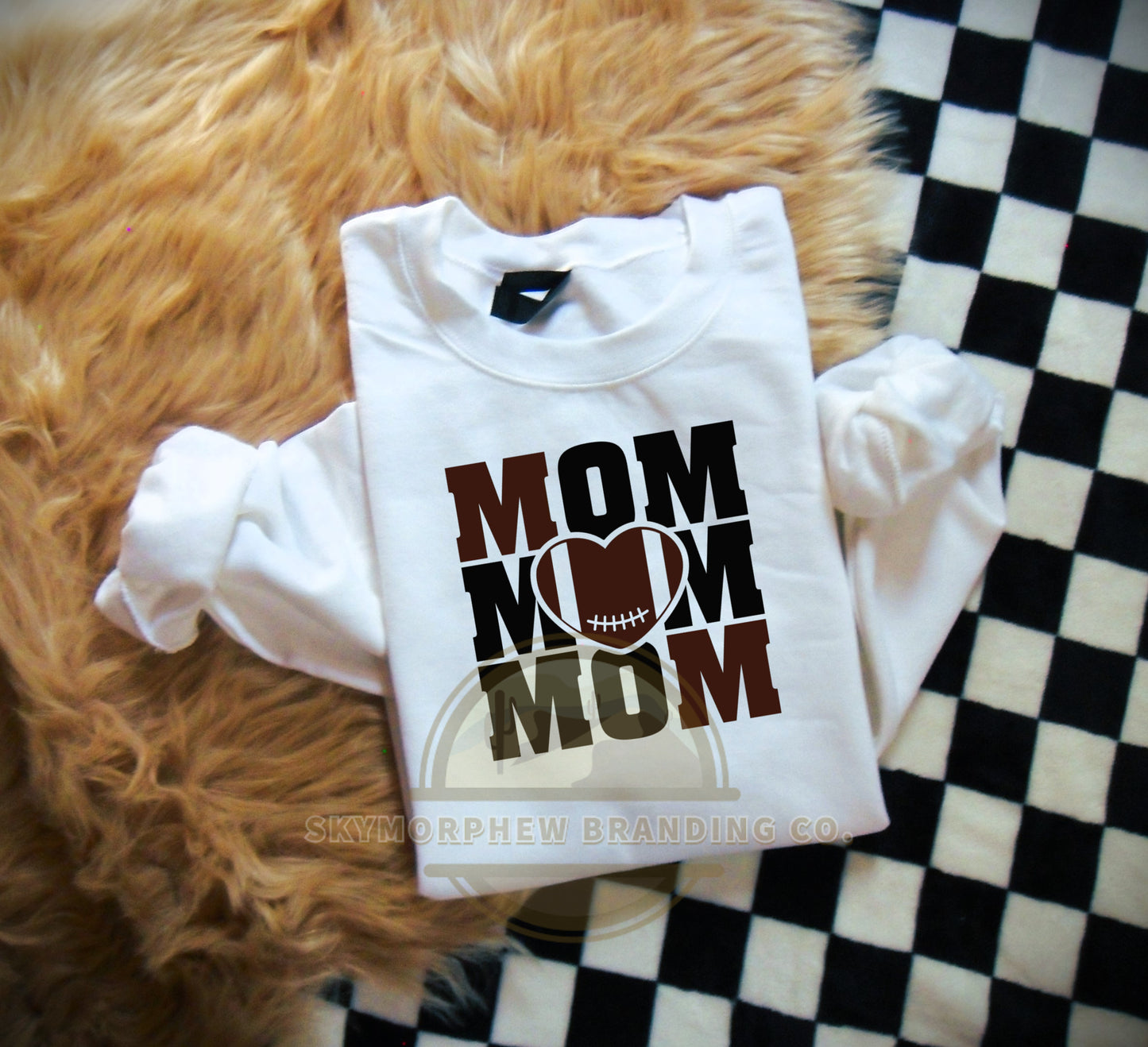 Mom Heart Football