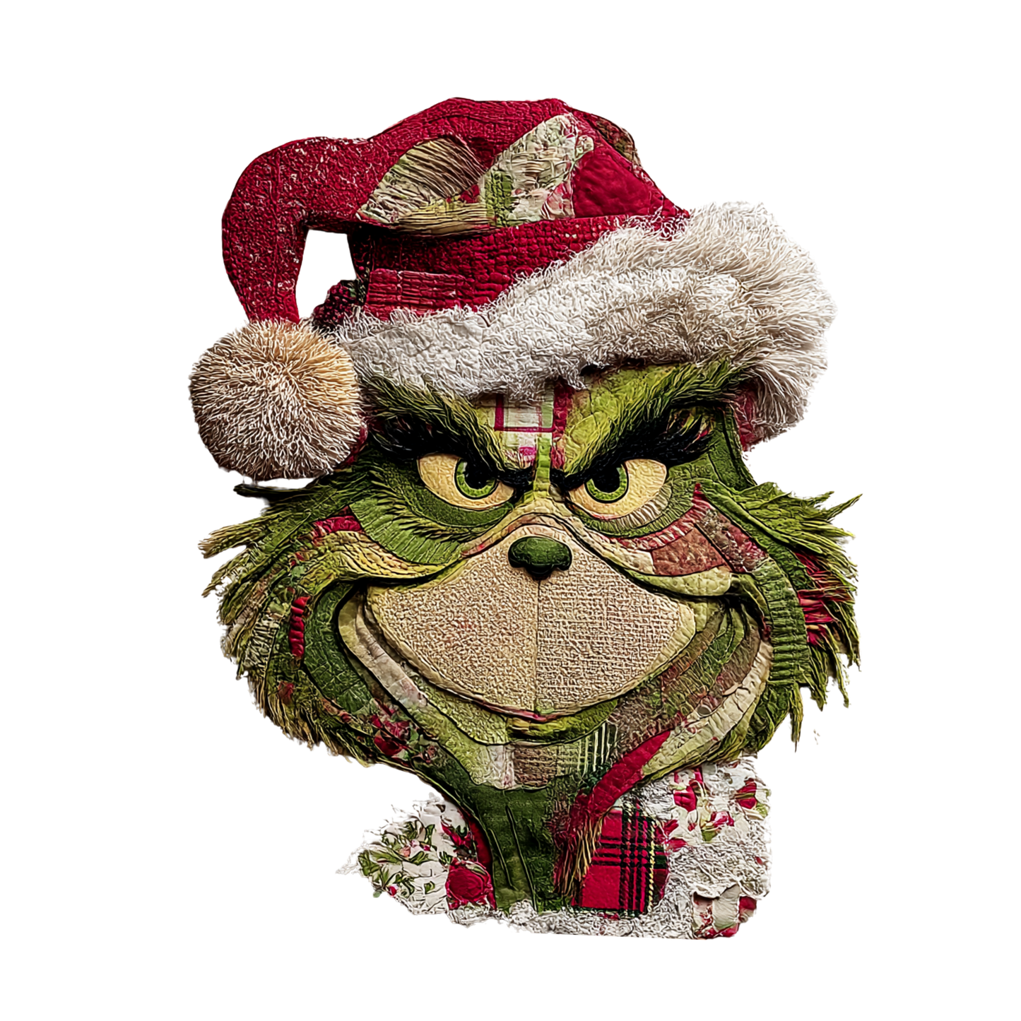 Christmas Green Faux Yarn