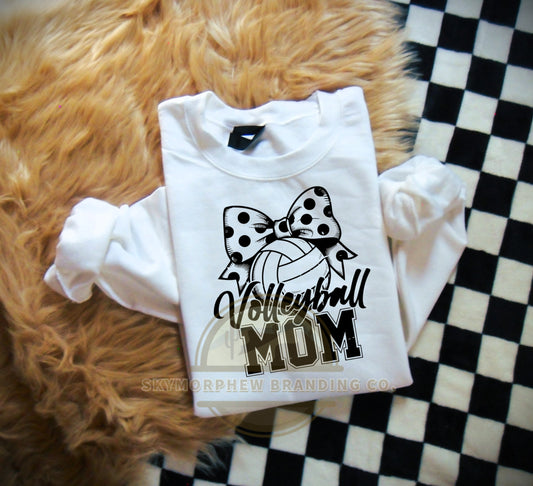 Volleyball Mom Bow