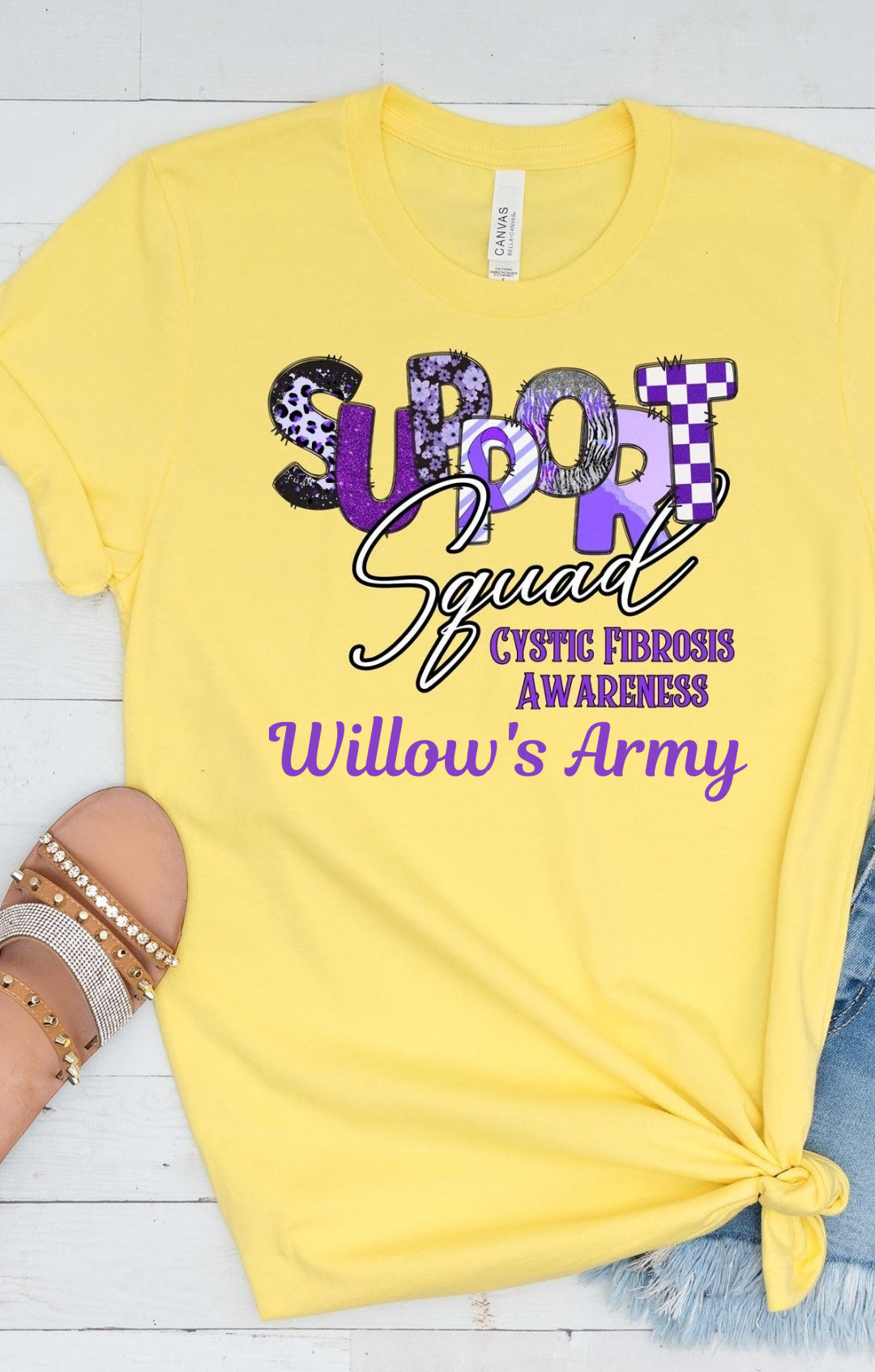 Willow's Army Fundraiser Shirt- PLEASE note shirt color at checkout!